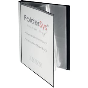 Präsentations-Sichtbuch Foldersys, 20 Hüllen, schwarz