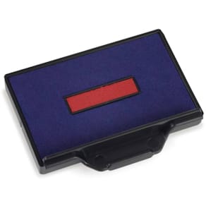 Stempelersatzkissen trodat 6/56, 2 Stück, blau-rot
