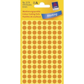 Universaletiketter Avery orange 3178, FSC Mix, 416 stk