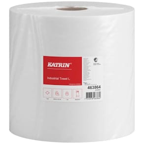 Industriaftørringsrulle Katrin 1-lag natur, 230mm x 1230m