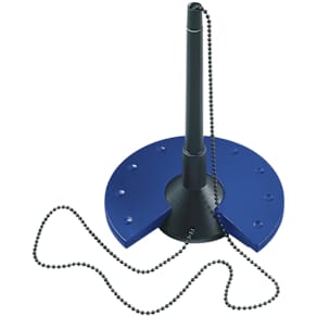 Kugelschreiberständer helit, schwarz/blau