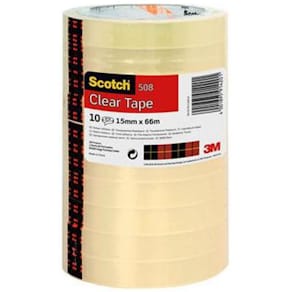 Kontorstejp Scotch 508 Standard STOR, 15mm x 66m, 10rl