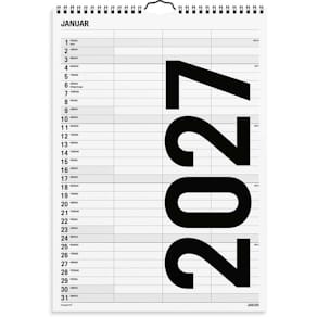 Vægkalender Mayland Familie 2027, 240×342 mm, FSC