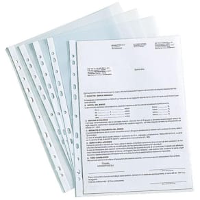 Plastficka A4 0,09 präg 100/fp