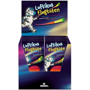 Flugtüte MOSES Luftikus, sortiert, bunt, 800 x 25 x 150 mm