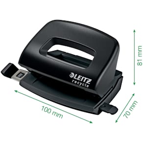 Leitz Recycle Hålslag 2h/10ark EU svart