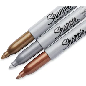 Sharpie Metallic 1,4 mm 3-pack  guld, silver, bronze