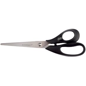 Schaar Q-CONNECT, 21 cm, asymmetrische ogen, op blister