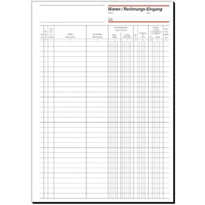 Wareneingangsbuch Sigel, A4, 50 Blatt