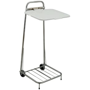 Säckställ Erik 125 liter, vitt lock, kromad – Uped2gh