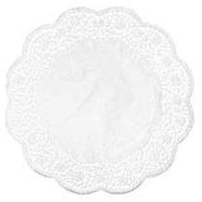 Tortenspitzen DEMMLER Rose, 22 cm, weiß