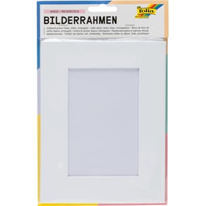 Fotokader Folia, 16,6 x 21,6 cm, rechthoekig, wit karton