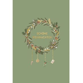 Weihnachtskarte Eulzer, geprägt, bunt, inkl. Umschlag