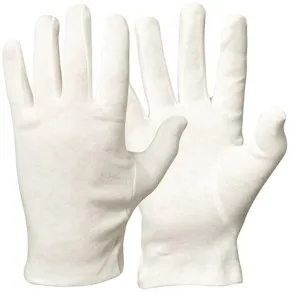 Bomullshandske vit 26cm L/XL, 12par/fp