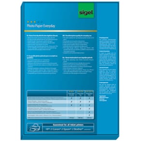 Inkjet-Fotopapier Sigel Everyday, A4, 100 Blatt, weiß