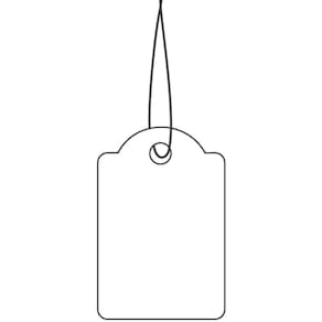 Hängeetiketten HERMA, 18 x 28 mm, weiß