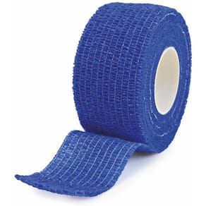 Elastisk plasterrulle i dispenser, blå LDPE, 1 stk
