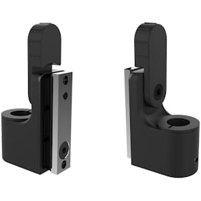 Monitorarm Unilux glidende kobling, 368 x 923 mm, sort