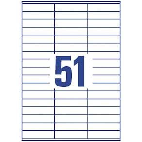 Universaletiketten Avery Zweckform, 70 x 16,9 mm, weiß