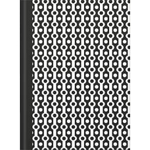 Notizbuch RNK black & white Collier, DIN A5, dotted, 96 Blatt, s\
