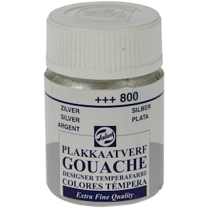Plakkaatverf Talens Extra Fijn, flacon 16 ml, zilver