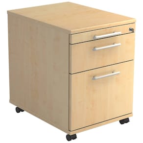 Rollcontainer HAMMERBACHER AC20 RE, mit Schloss, Ahorn