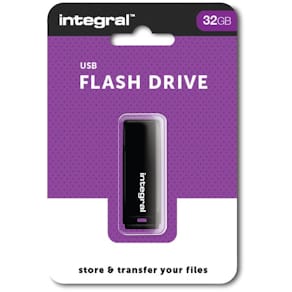 USB-stick Integral 2.0, 32 GB, zwart
