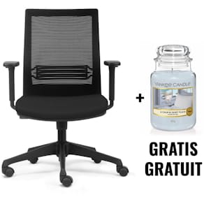 Bureaustoel Euroseats Evora, ACTIE: gratis Yankee kaars 623g