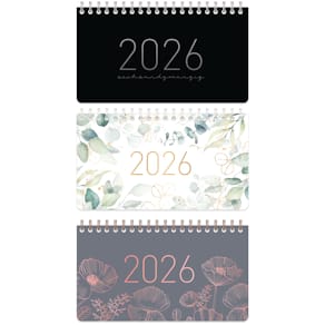 Tischkalender HÄFFT Pocket Büro&Freizeit 2026, 16 x 10 cm, sort. 