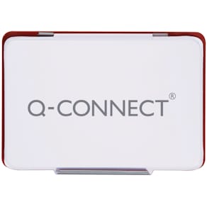 Stempelkissen Q-CONNECT Gr. 3, 9 x 5,5 cm, rot
