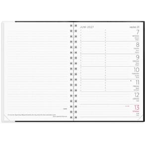 Burde Liten Veckokalender 2027 svart