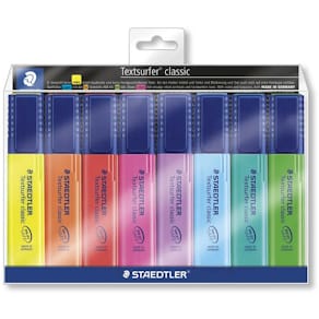 Tekstmarker STAEDTLER Textsurfer 364, skrå 1–5 mm, ass. 8 stk