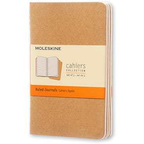 Cahier Journal Linjerad Pocket Kraft 3-Pack
