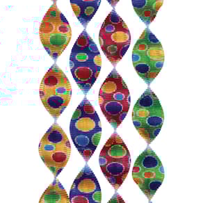 Rotorbänder Konfetti, 4er-Pack, sortiert, Ø5 cm, 60 cm