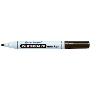 Whiteboardpenna CENTROPEN rund svart