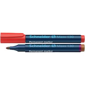 Permanentmarker Schneider Maxx 130, 1-3 mm, rot