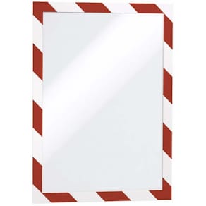 Inforamme Durable rød/hvid A4, magnetluk, pk/2