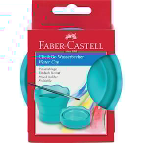 Wasserbecher Faber-Castell Clic&Go, türkis