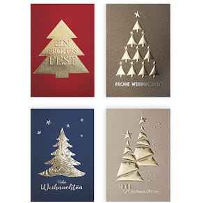 Weihnachtsanhänger, 5 St., sortiert