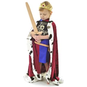 Maskeraddräkt Kungamantel 4-8år