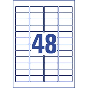 Etiketten Avery Zweckform Universal, 45,7 x 21,2 mm, weiß, 20 Bl.