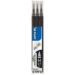 Refill PILOT Frixion 0,7mm svart 3/fp