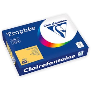 Kopieringspapper TROPHEÉ A4 80g Guldgul 500/FP