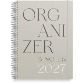 Kalender Organizer & Notes 2027 stående
