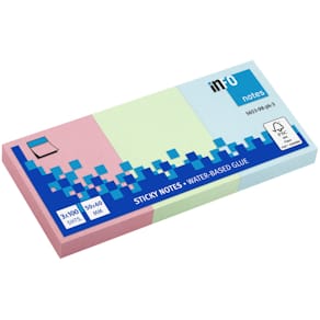 Haftnotizblock Info, 100 Blatt, Pastell-Mix