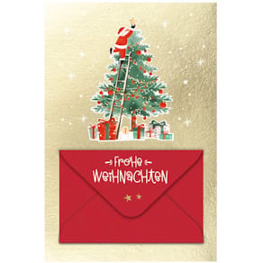 Geldscheinkarte Weihnachten