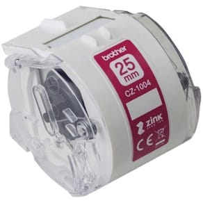 Labeltape Brother 25 mm x 5 m, hvid, 1 rulle