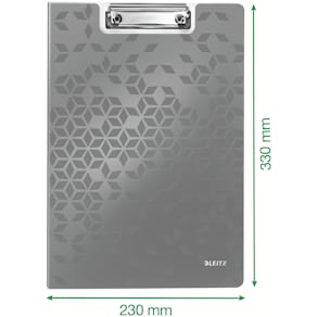 Clipboard WOW med forside A4 rød