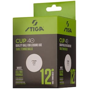 Bordtennisboll STIGA Cup vit 12/fp
