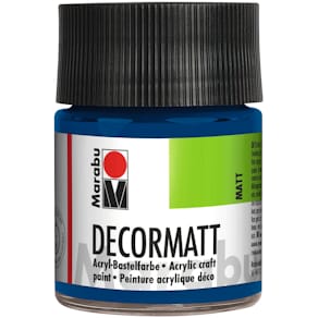 Acrylfarbe Marabu Decormatt, dunkelblau, 50 ml